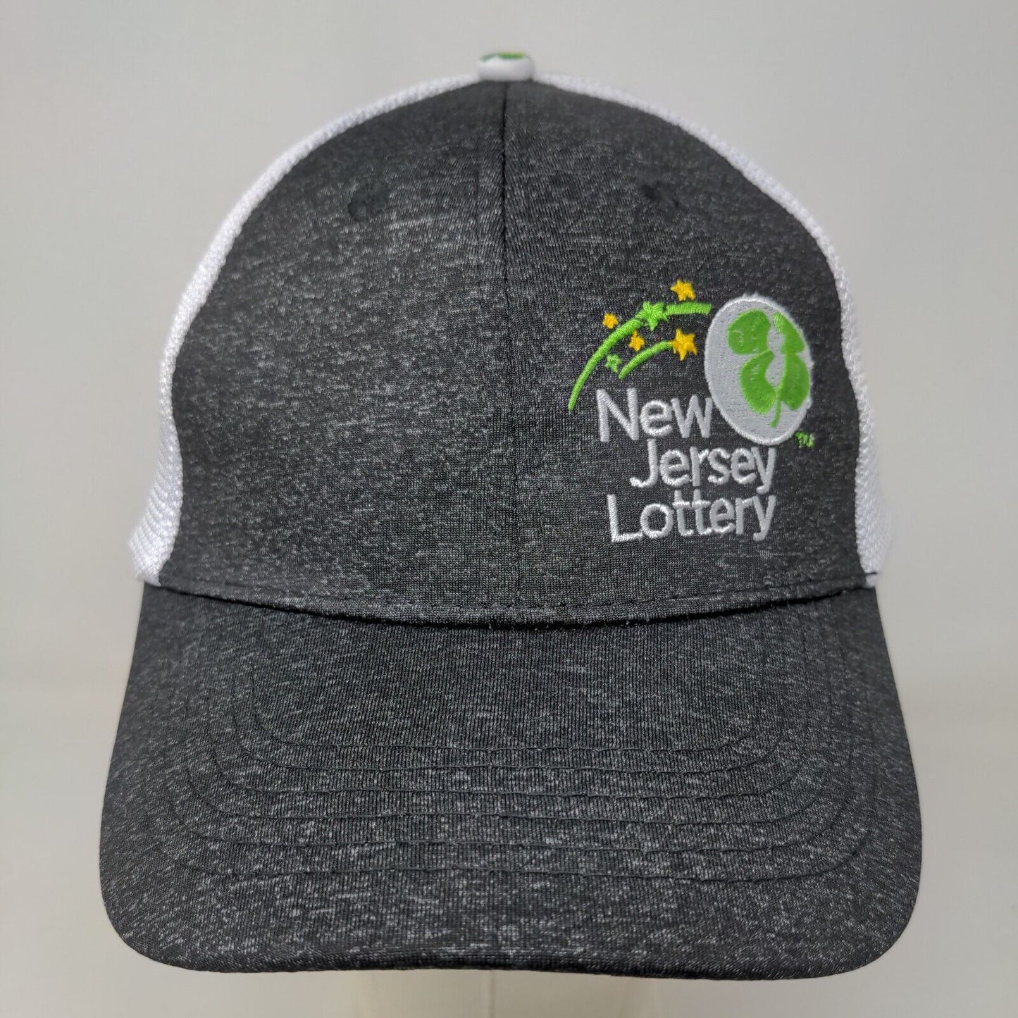 New Jersey Lottery Men's Snapback Mesh Back Hat Multicolor Cotton Blend