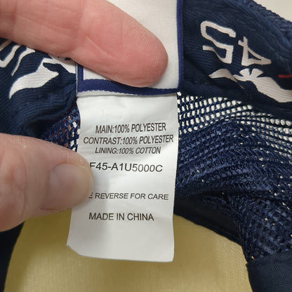 Functional F45 Training Trucker Hat Blue One Size Adjustable Mesh Back 6 Panel