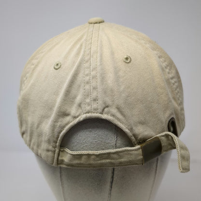 Banana Republic Baseball Cap Beige Blue One Size Cotton Slideback Logo Strap Hat