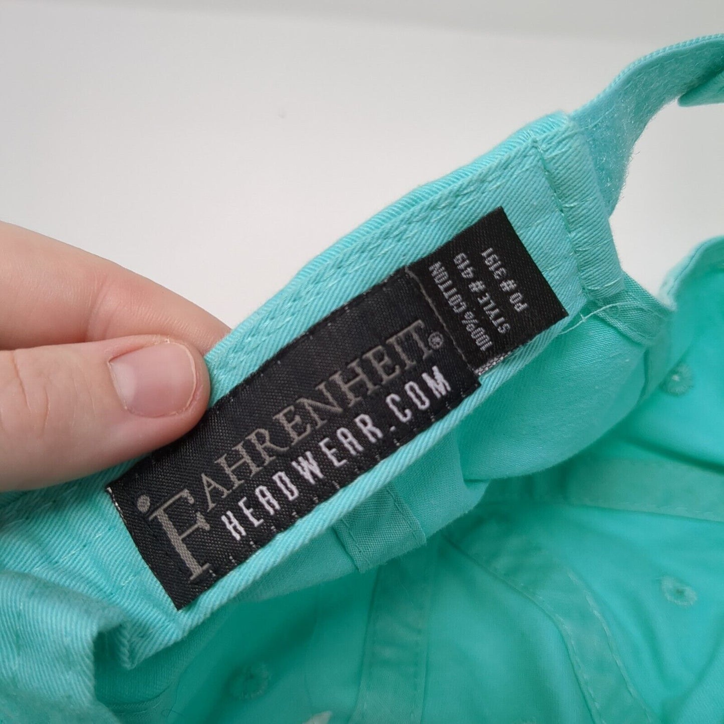 Ucluelet Canada Camper Van Strapback Hat Bluish-Green One Size Fahrenheit