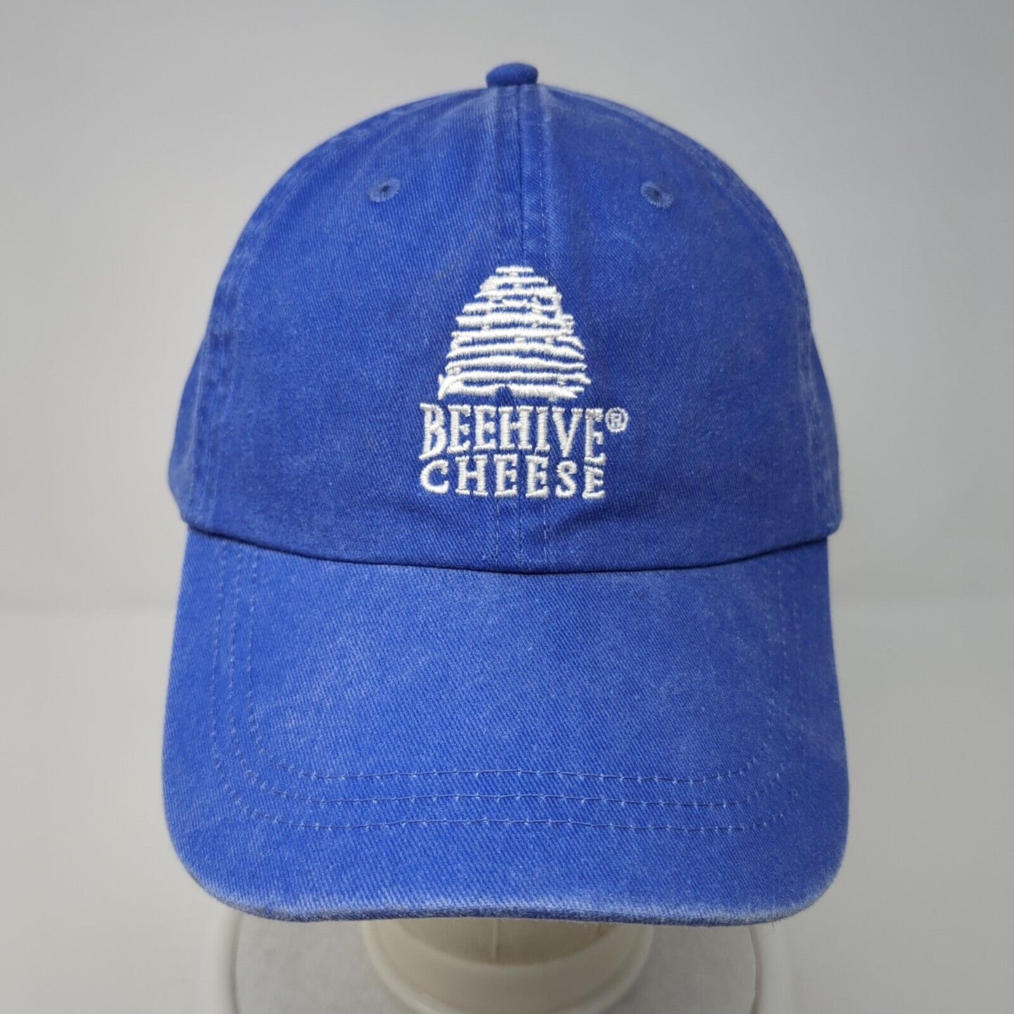 Beehive Cheese Slideback Hat Blue One Size Adjustable Embroidered HG