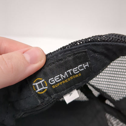 Gemtech Suppressors Patch Snapback Trucker Hat Black OSFA Mesh Back