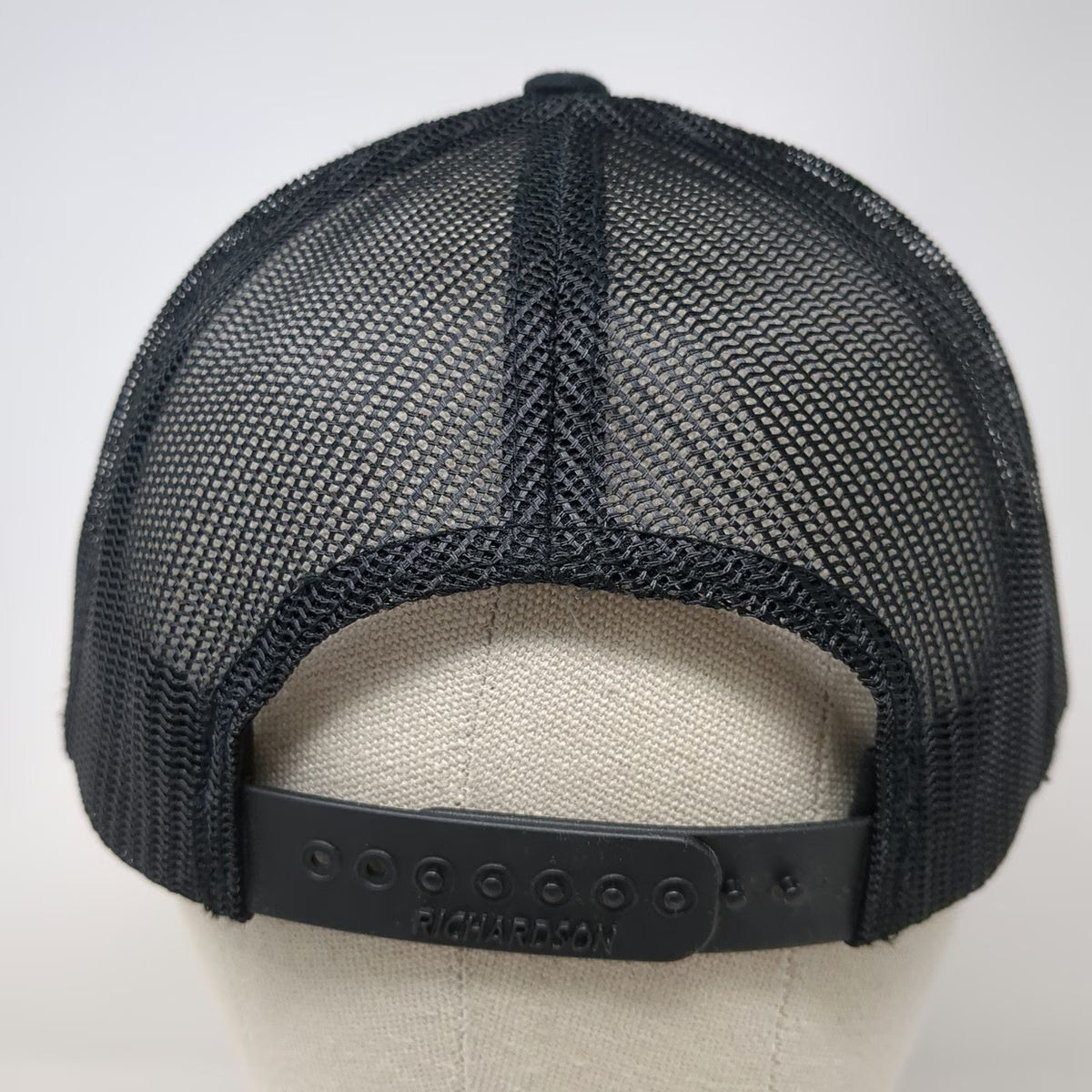 Richardson Trucker Hat Black One Size Duarte Trucking DT Logo Mesh Snapback
