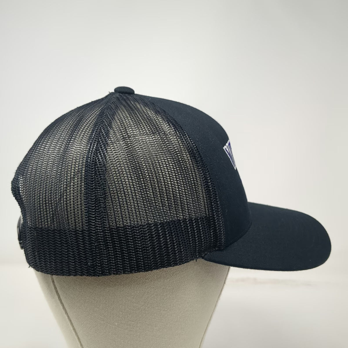 Pacific Headwear College of Idaho Yotes Black Trucker Hat One Size Mesh Snapback
