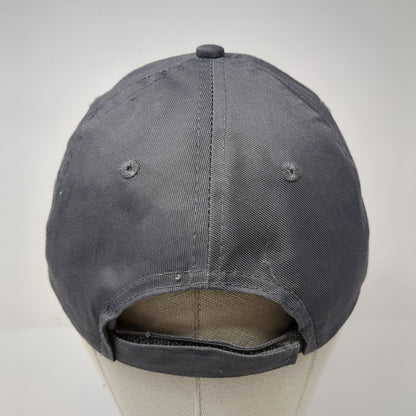 Blue Stone Strapback Hat Gray One Size Adjustable Embroidered Port & Company