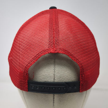 BAMKO Costco Wholesale Baseball Cap Black Red One Size Mesh Back Snapback Hat