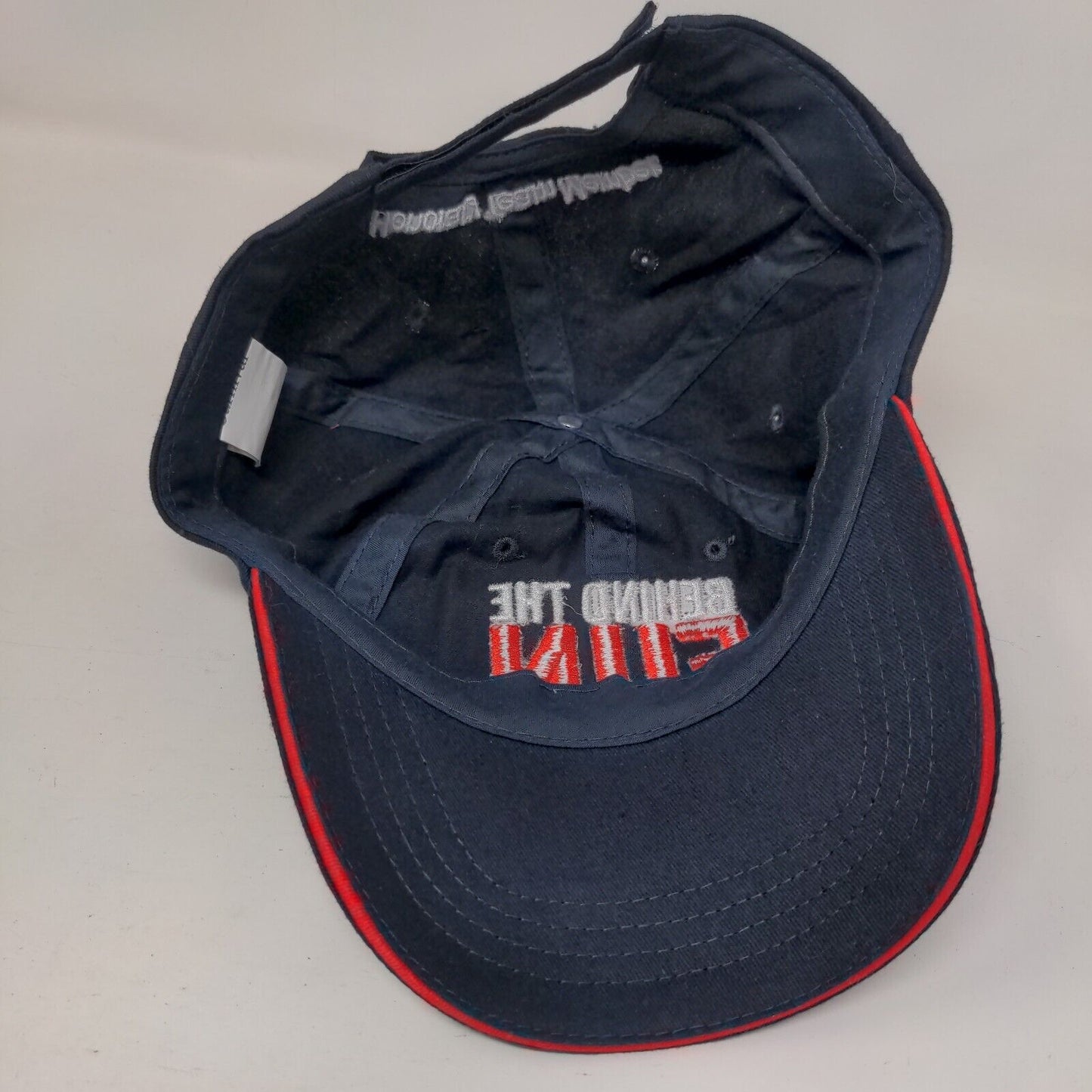 Behind The Fun Strapback Hat Blue OSFM Embroidered Adjustable Carnival