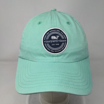 Vineyard Vines Slideback Hat Bluish-Green Adjustable Embroidered 6 Panel