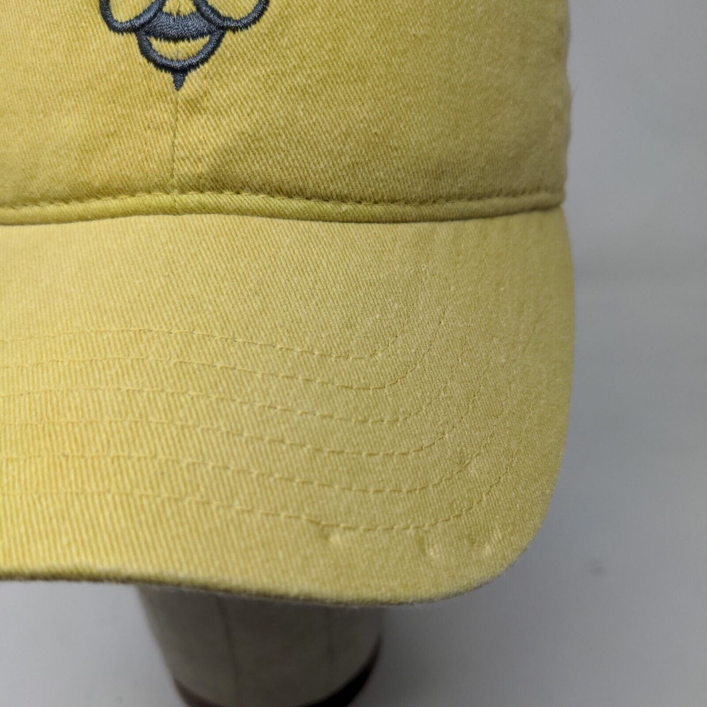 Comfort Colors Men's Slideback Hat Yellow Embroidered Bee Logo