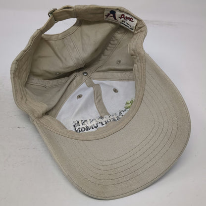 AMC Baseball Cap Beige One Size Argonne Credit Union Embroidered Slideback hat