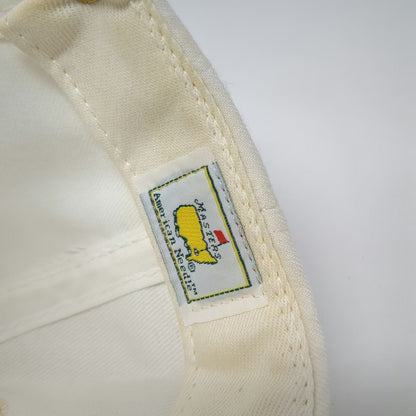 American Needle Masters Baseball Cap White Green One Size Leather Strap Hat