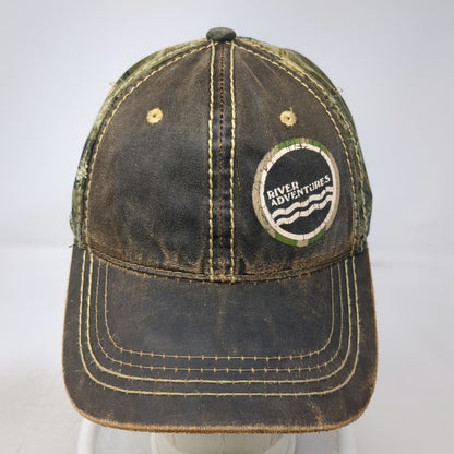 Port Authority Baseball Cap Brown One Size Camo Strapback River Adventures hat