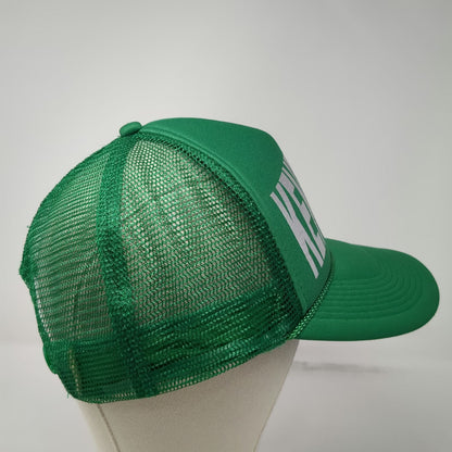OTTO Trucker Hat Green One Size Silver Kentwood Mesh Snapback Foam Rope Hat