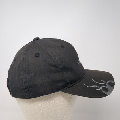 Air Maui Strapback Hat Black One Size Solid Embroidered Port Authority