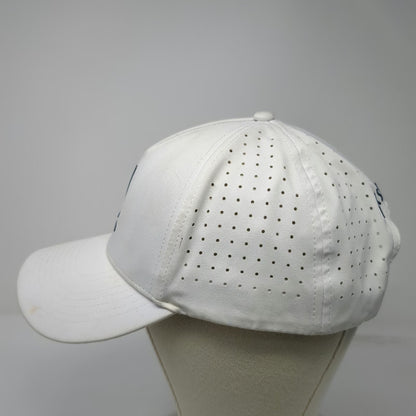 Links Life 5 Panel White Hat One Size Snapback Perforated Golf Performance