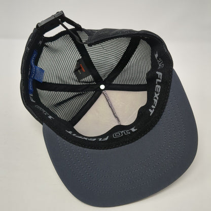 Camp Rainbow Gold Strapback Trucker Hat Gray OS Adjustable 110 Flexfit Mesh Back
