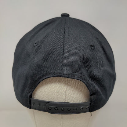 Shango Patch Snapback Hat Black One Size Adjustable 6 Panel Vent Holes