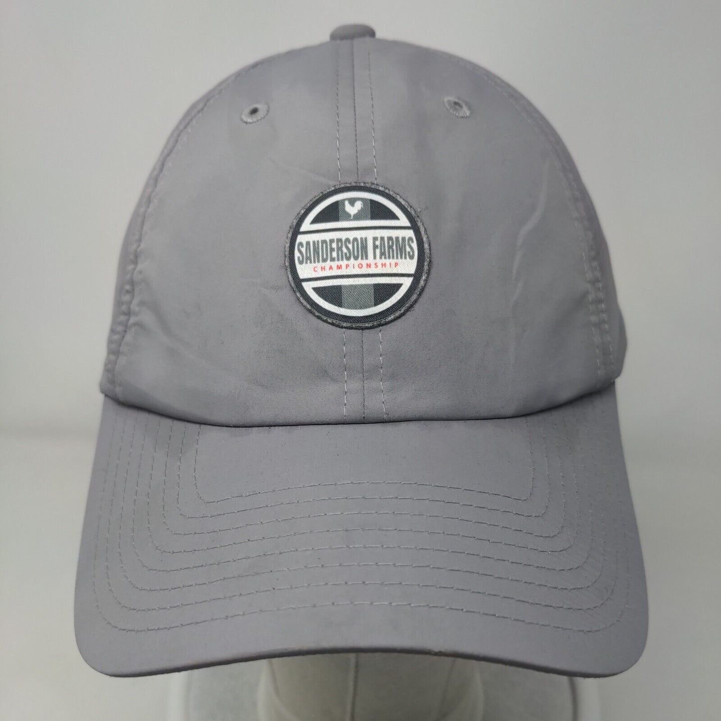 Sanderson Farms Championship Patch Strapback Hat Gray OSFM Levelwear