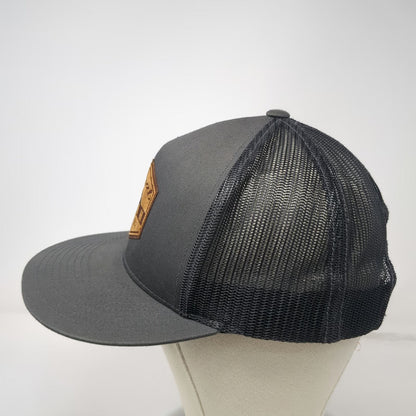 Yupoong Trucker Hat Gray One Size Snapback Mesh Back Moab Utah Arch Patch