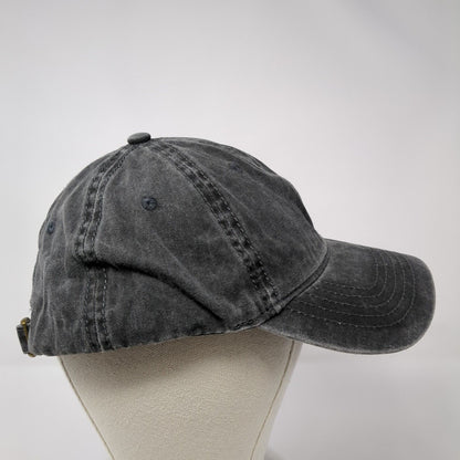 Unbranded Slideback Hat Solid Black Gray One Size Adjustable Vent Holes