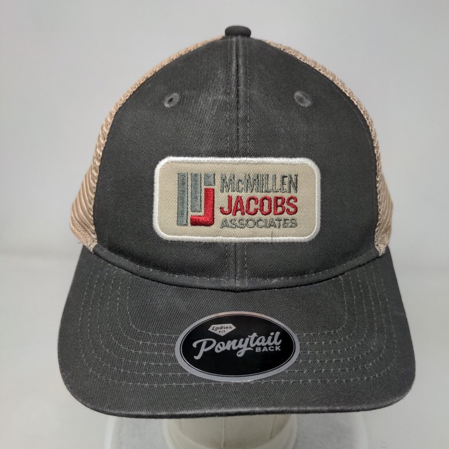 McMillen Jacobs Associates Strapback Trucker Hat Multi One Size Ponytail