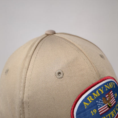 Army Navy Country Club Strapback Hat Tan One Size Adjustable Pukka