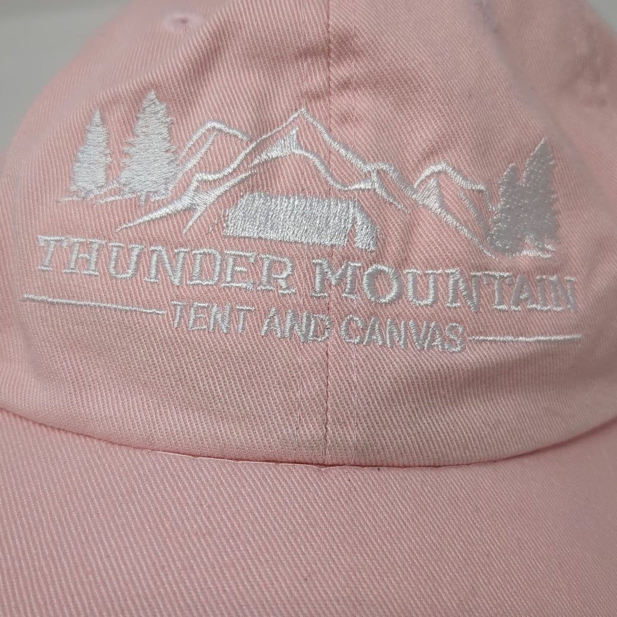 Port Authority Pink One Size Baseball Cap Hat Strapback Thunder Mountain Tent