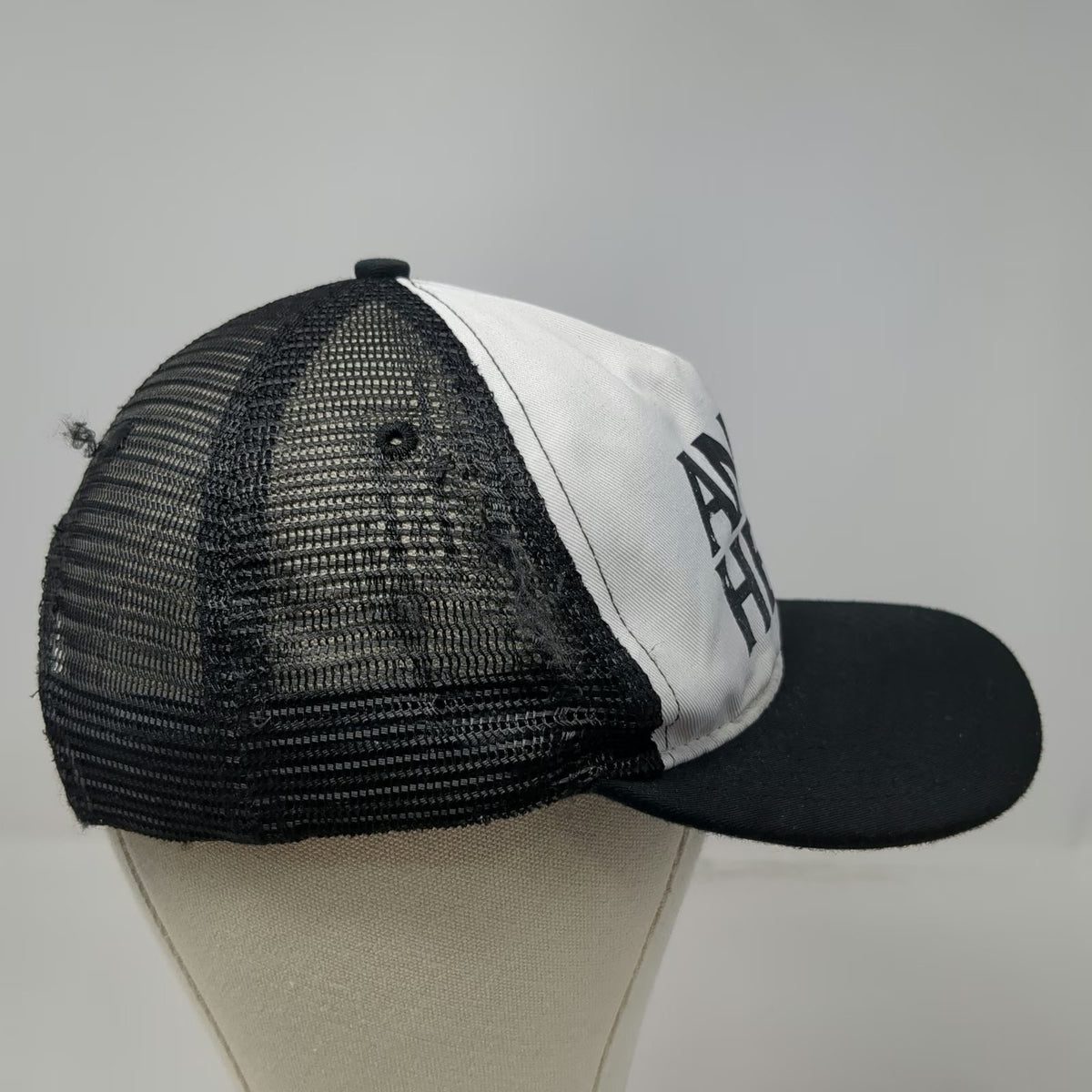 Anti Hero Trucker Hat Black Mesh Back Flat Brim Pigeon Logo Snapback Vintage