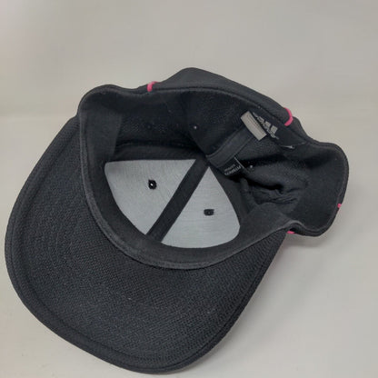 Adidas Cancer Awareness Fitted Hat Black S/M Lightweight Embroidered 6 Panel