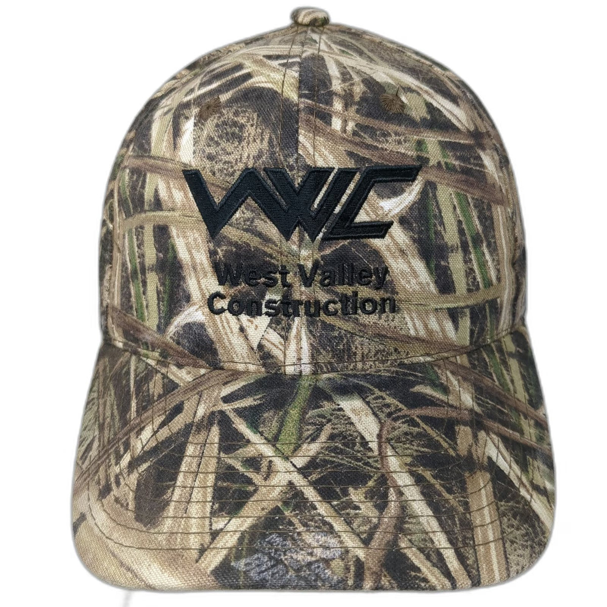 Outdoor Cap Snapback Hat Brown One Size Camo West Valley Construction Logo Work