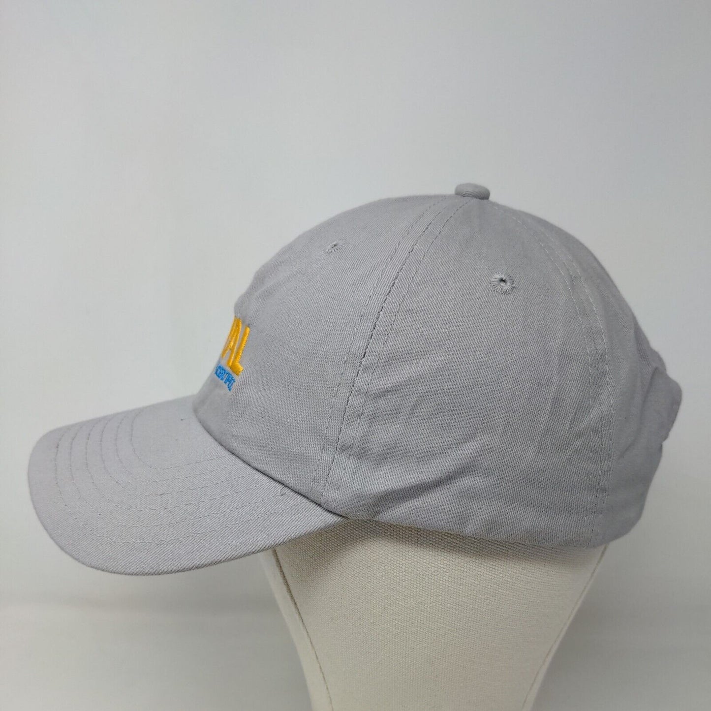 Royal Men's Strapback Hat Gray Adjustable 100% Cotton Embroidered Care Certified