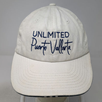 Invasion Baseball Cap White One Size Puerto Vallarta Unlimited Vacation Club Hat