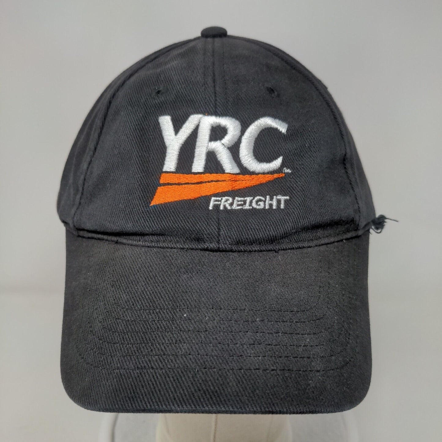 YRC Freight Slideback Hat Black One Size Adjustable Embroidered 6 Panel Anvil