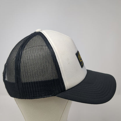 RVCA Trucker Hat Black One Size Mesh Back Snapback Foam Front Logo Patch