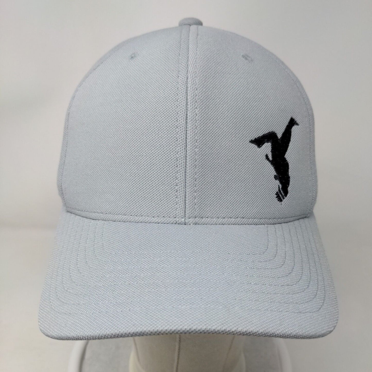 Yupoong Strapback Hat Gray One Size Embroidered 110|One Ten Flex Fit Tech