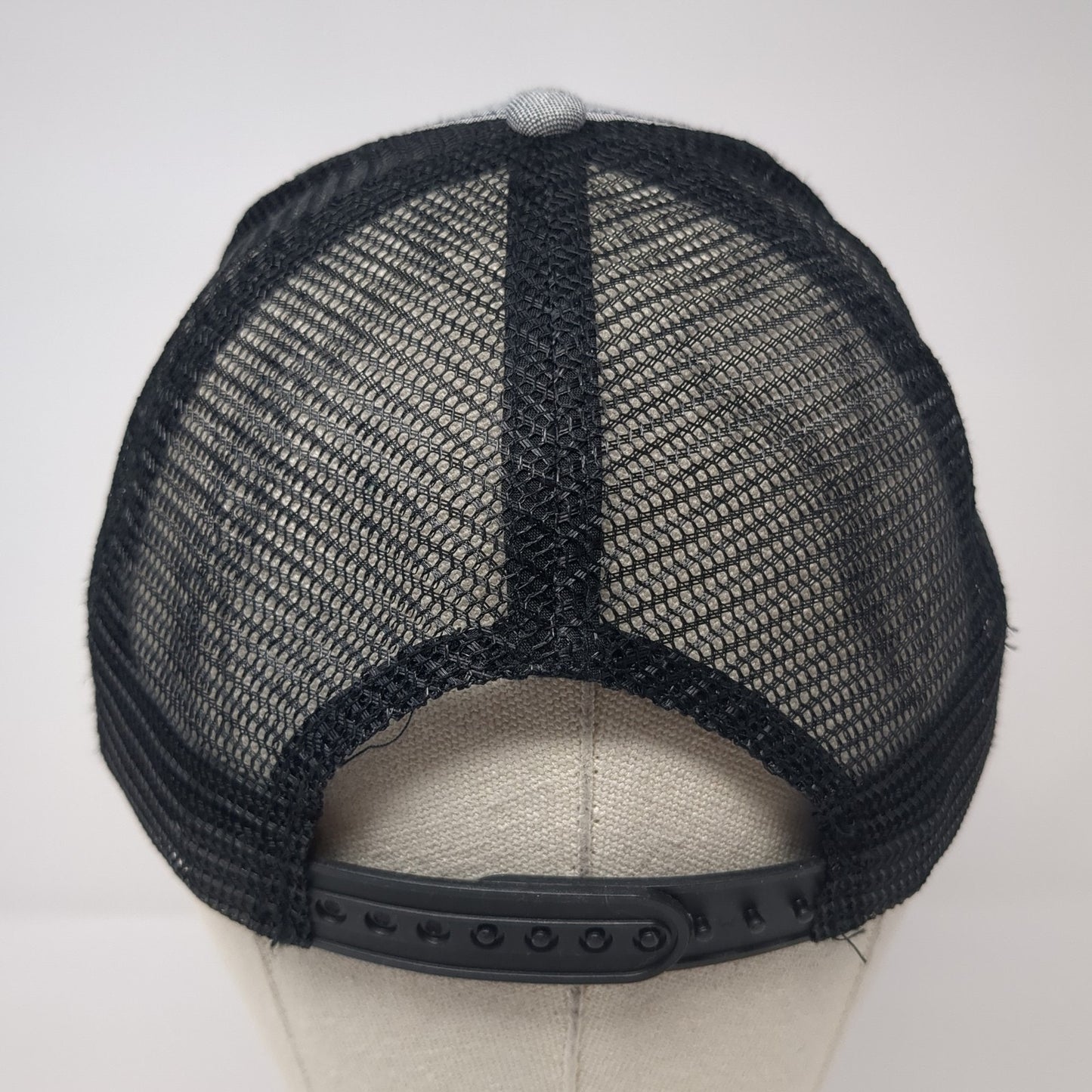 Idaho Marine Trucker Hat Gray One Size Adjustable Embroidered Mesh Back 6 Panel