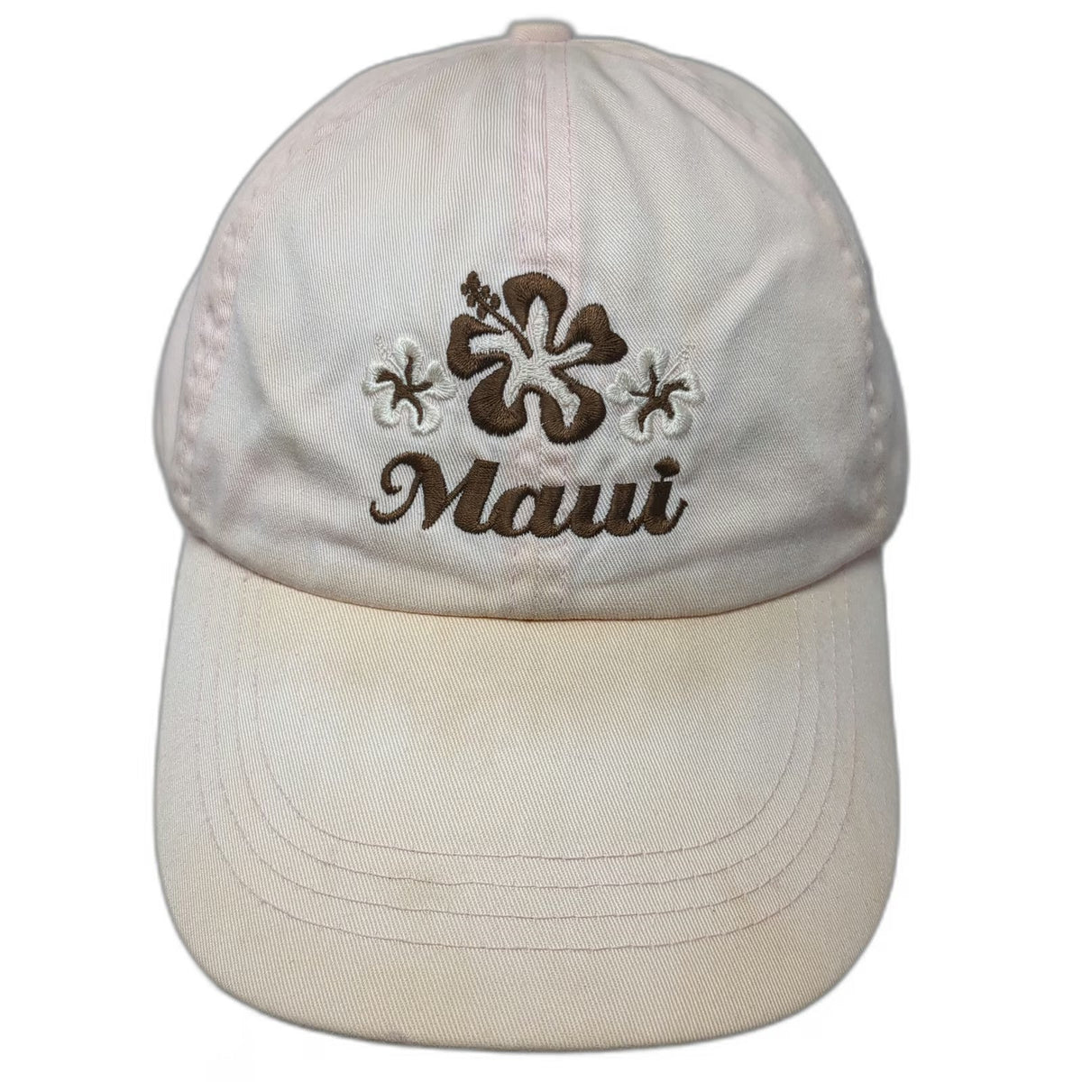 Sansegal Baseball Cap Pink One Size Maui Hibiscus Flower Slideback Hat Cotton