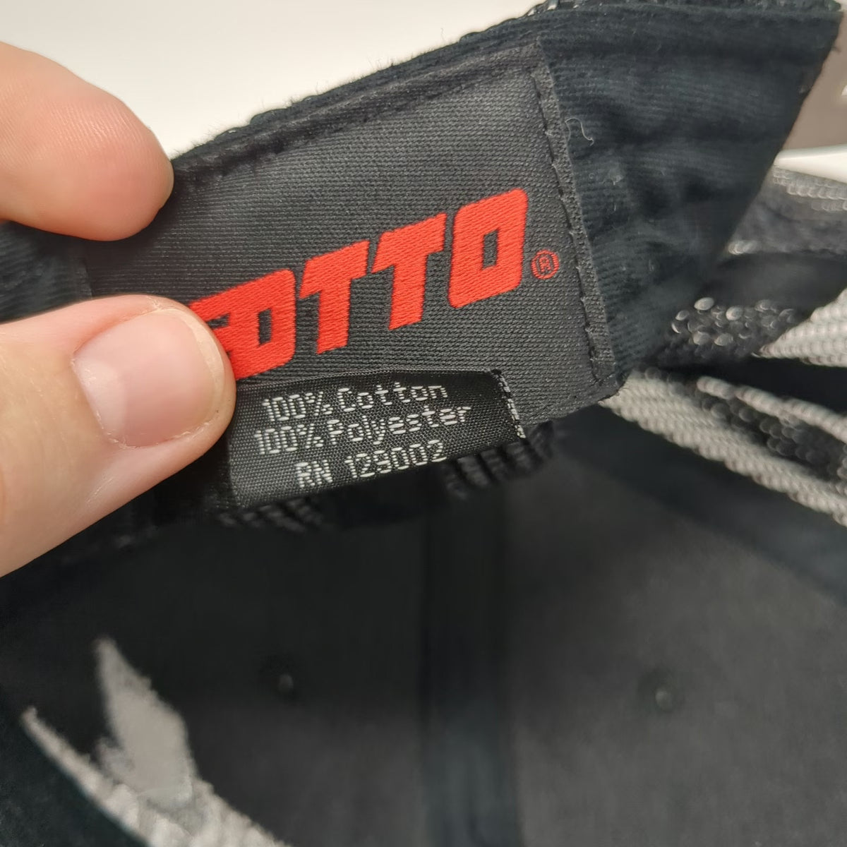 OTTO Trucker Hat Black One Size High Voltage Hemp Mesh Snapback Lightning Bolt
