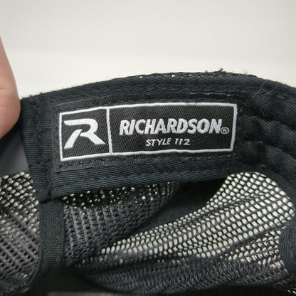 Richardson Trucker Hat Black One Size Pestco Holdings All Cat No Cattle Patch