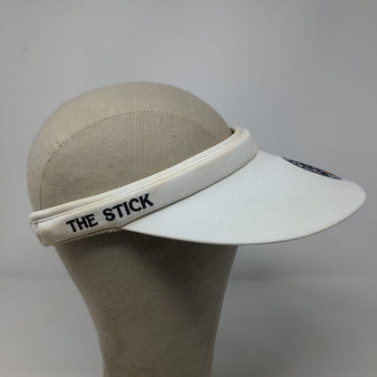 USGA Men's Sun Visor Hat Cap White Embroidered 2009 Senior Open Crooked Stick