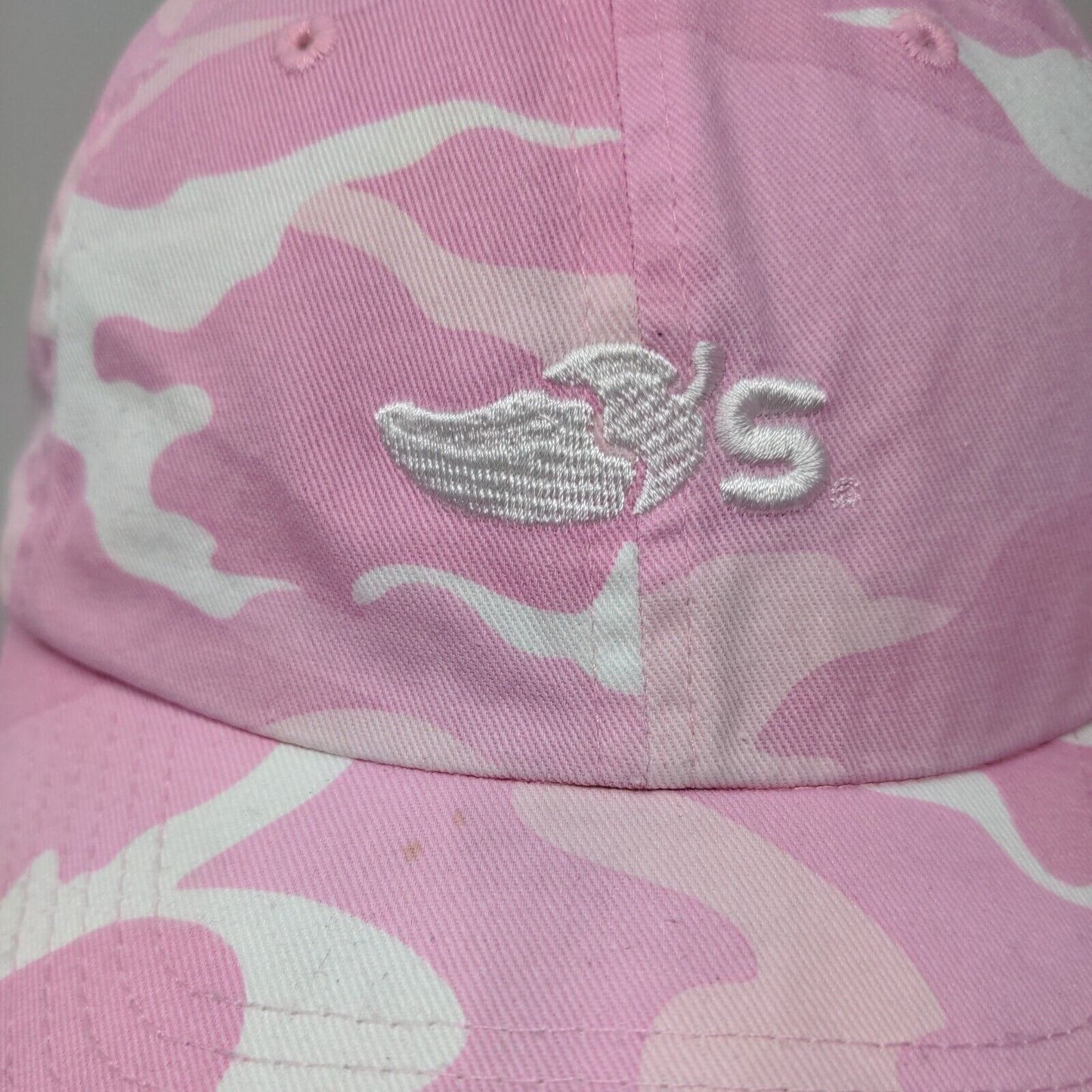 Port Authority Strapback Hat Pink Camouflage One Size Embroidered 6 Panel