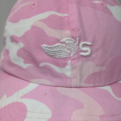 Port Authority Strapback Hat Pink Camouflage One Size Embroidered 6 Panel