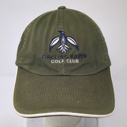 Circling Raven Golf Club Slideback Hat Green One Size 6 Panel Imperial