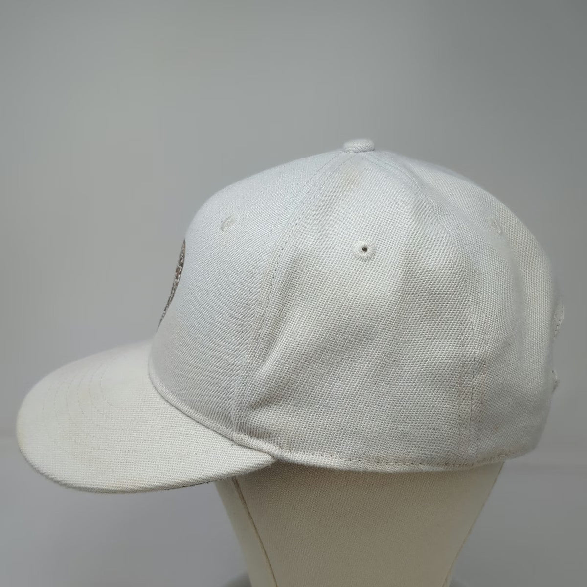 THREE IN Snapback Hat White One Size Martin Guitar Nazareth PA Flat Brim Pick
