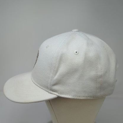 THREE IN Snapback Hat White One Size Martin Guitar Nazareth PA Flat Brim Pick