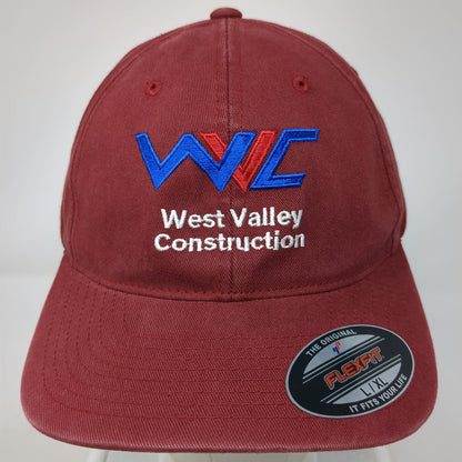 Port Authority Baseball Cap Red XL West Valley Construction WVC Flexfit Hat