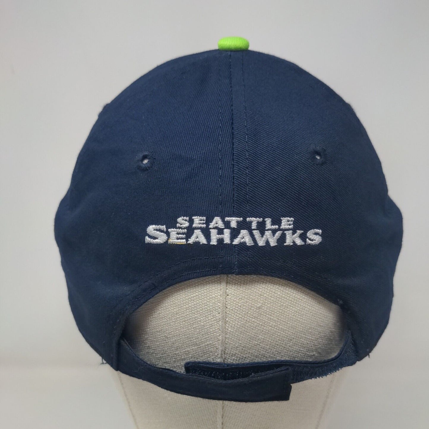 New Era Women's Strapback Hat Blue Embroidered Seattle Seahawks Logo 9Forty