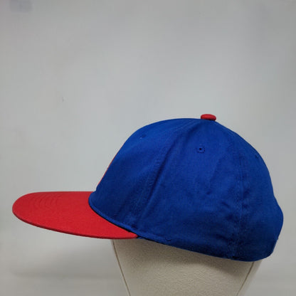 Marvel Captain America Snapback Hat Blue One Size Embroidered Colorblock