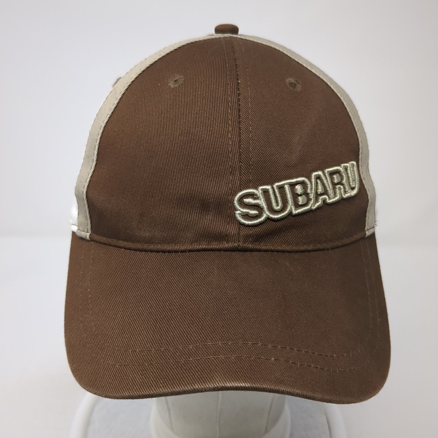 Subaru Strapback Hat Brown One Size Adjustable Colorblock K-Products