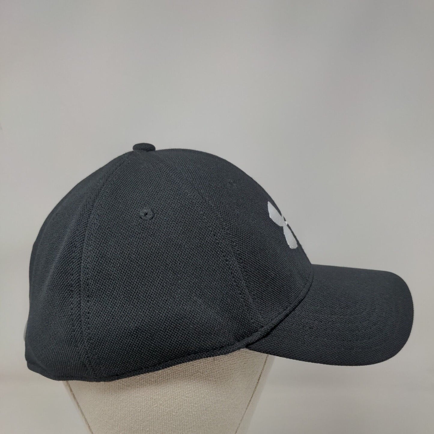 Under Armour Fitted Hat Large/XL Black Embroidered Logo Solid 6 Panel